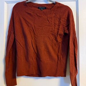 Banana Republic Women's Warm Rust Cashmere Wool Blend Sweater